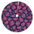 thumbnail image 1 of Sikiie Rose Flowers 30-48 inches {designName} Print Christmas Tree Skirt Snowman Xmas Tree Skirt with Edge Christmas Decorations for Holiday Party48", 1 of 7