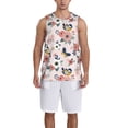 thumbnail image 1 of Sikiie Rose Flowers Basketball Jersey Reversible Men's Mesh Athletic Sports Shirts Training Practice S-4XLSmall, 1 of 6
