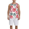thumbnail image 1 of Sikiie Rose Flowers Basketball Jersey Reversible Men's Mesh Athletic Sports Shirts Training Practice S-4XLX-Large, 1 of 6