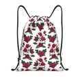 thumbnail image 1 of Sikiie Rose Flowers Drawstring Backpack Drawstring Bags, Draw String Back Bag for Sports, Gym, Travel, Swimming, Beach-Medium, 1 of 6