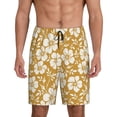 thumbnail image 1 of Sikiie Rose Flowers Mens Pajama Shorts, Lightweight Lounge Pant with Pockets Soft Sleep Pj Shorts for Men4X-Large, 1 of 6