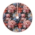 thumbnail image 1 of Sikiie Rose Flowers Nativity Christmas Tree Skirt, Jesus Christian Winter Holiday Tree Mat Decoration(30-48IN)48", 1 of 6