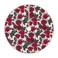 thumbnail image 1 of Sikiie Rose Flowers Nativity Christmas Tree Skirt, Jesus Christian Winter Holiday Tree Mat Decoration(30-48IN), 1 of 6