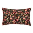 thumbnail image 1 of Sikiie Rose Flowers Print Plush Pillow Cover, Wrinkle-proof and Stain-resistant Pillow Protector without Pillow Core, Home Decoration-14"x20", 1 of 6