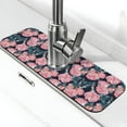 thumbnail image 1 of Sikiie Rose Flowers Splash Guard for Sink Faucet-1 PC Super Absorbent Fast Drying Mat Sink Gadgets-Splash Guard for Kitchen, Sink Mat, 1 of 7