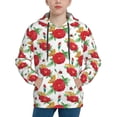 thumbnail image 1 of Sikiie Rose Flowers Youth Hoodie Sweatshirt Pullover Hooded Classic Casual Essentials Hoodiefor Boys Girls Kids -Small, 1 of 6