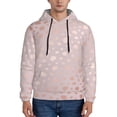 thumbnail image 1 of Sikiie Rose Gold Abstract Spots 1 Men's Hoodie, Essentials Hoodie, Sweatshirt, Pullover Hooded Sweatshirt for Men-X-Large, 1 of 7