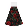 thumbnail image 1 of Sikiie Roses Hand Towel with Loop Hanging Towel Absorbent Tie Towels for Kitchen Tea Bar Bathroom Decor, 1 of 7