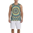 thumbnail image 1 of Sikiie Round Mandala1 Basketball Jersey Reversible Men's Mesh Athletic Sports Shirts Training Practice S-4XLMedium, 1 of 6