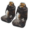 thumbnail image 1 of Sikiie Ruins Tiger Warrior Car Seat Protector 2 Pack Car Seat Cushion Mat, Car Seat Covers for SUV, Truck, Van, 1 of 7
