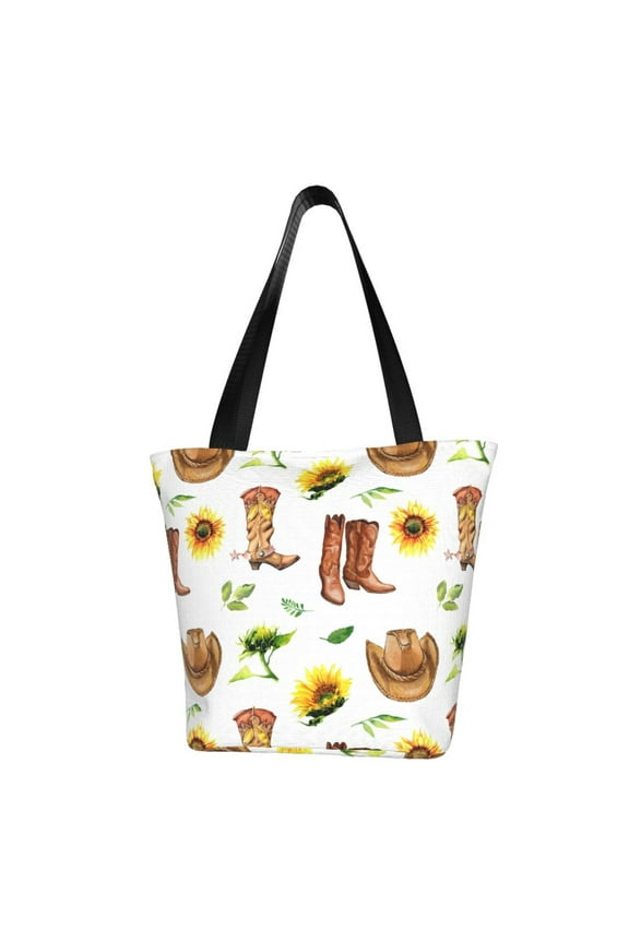 Rustic Western Charm Shoulder Bag Casual Hobo Crossbody Tote Bag for Women and Men Large Purse Messenger Bag Travel Work