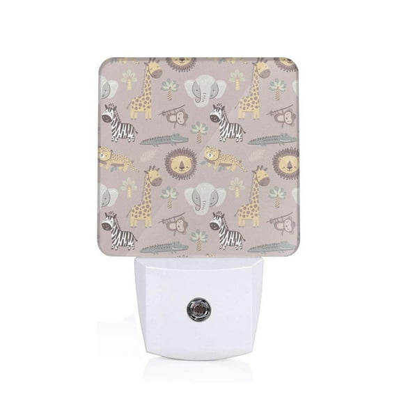 Sikiie Safari Animals Led Night Light, Warm White,Cool White Lights for Bathroom,Hallway,Bedroom, Kids Room-UK