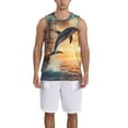 thumbnail image 1 of Sikiie Sailing Dancing Dolphin Basketball Jersey Reversible Men's Mesh Athletic Sports Shirts Training Practice S-4XL3X-Large, 1 of 6