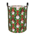 thumbnail image 1 of Sikiie Santa Claus And Gnomes Print Round Dirty Clothes Basket, Waterproof Standing Foldable Storage Basket, for Laundry Room, Bedroom, Bathroom Storage-Small, 1 of 6