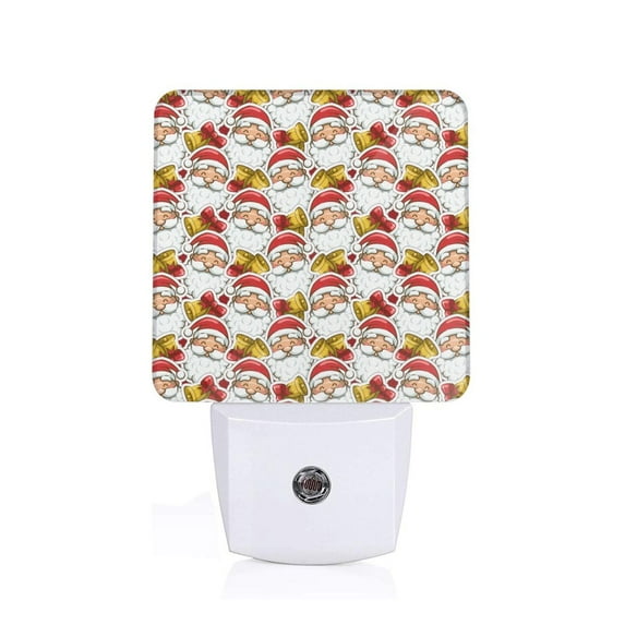 Sikiie Santa Claus bells Led Night Light, Warm White,Cool White Lights for Bathroom,Hallway,Bedroom, Kids Room-US