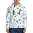 thumbnail image 1 of Sikiie Scarf Bear Men's Hoodie, Essentials Hoodie, Sweatshirt, Pullover Hooded Sweatshirt for Men-Medium, 1 of 7