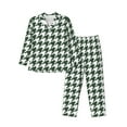 thumbnail image 1 of Sikiie Scottish Checkered Mens Pajama Set, Soft Warm Long Sleeve Sleepwear, Cozy Button-Down Pjs for Men-Large, 1 of 7
