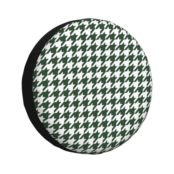 Sikiie Scottish Checkered PVC Leather Spare Tire Wheel Cover Spare Tire Cover, for Car Truck SUV Camper Trailer Universal Fit(14-17in)-15 inch
