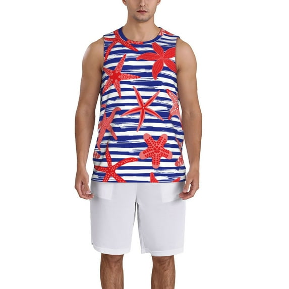 Sikiie Sea Stars Basketball Jersey Reversible Men's Mesh Athletic Sports Shirts Training Practice S-4XLX-Large