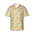 thumbnail image 1 of Sikiie Sea Turtle And Whale Print Men's Hawaiian Shirt, Summer Beach Button Pocket Short Sleeve T-Shirt,Small, 1 of 7