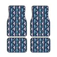 thumbnail image 1 of Sikiie Seahorses And Plants Car Foot Mat Set of 4 Pieces Basics Universal Fit Rubber Carpet Floor Mats For Car SUV Van & Truck, 26.8"L x 17.3"W (Front), 13"L x 17.3"W(Rear), 1 of 6