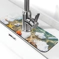 thumbnail image 1 of Sikiie Seashell On The Beach Splash Guard for Sink Faucet-1 PC Super Absorbent Fast Drying Mat Sink Gadgets-Splash Guard for Kitchen, Sink Mat, 1 of 7