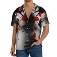 thumbnail image 1 of Sikiie Shadows Behind Men's Cuban Shirt, Hawaiian Shirts, Business Casual Button Down Shirts, Short Sleeve Shirt-X-Large, 1 of 5
