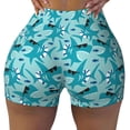 thumbnail image 1 of Sikiie Shark Wearing Sunglasses Print Workout Shorts Women Scrunch Butt Gym Shorts Seamless High Waist Tummy Control Yoga Biker Athletic Shorts, 1 of 5