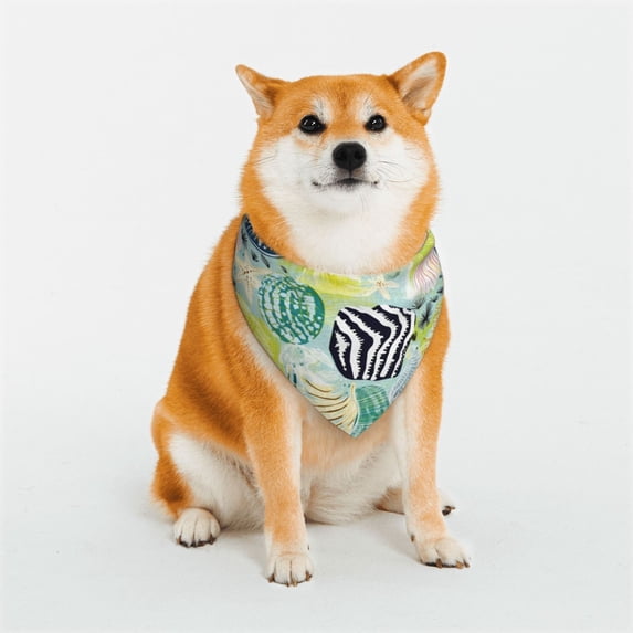 Sikiie Shell Clam Dog Bandanas-Dog Scarf Bib Kerchief Breed for Dogs and Small for Pets Gift-Small