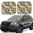 thumbnail image 1 of Sikiie Sicilian Style Print Foldable Car Windshield Sun Visor, Car Window Sunshade Suitable for Sedan, SUV and Truck Car Accessories-Large, 1 of 6