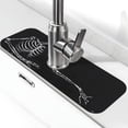 thumbnail image 1 of Sikiie Skeleton Playing Xylophone Splash Guard for Sink Faucet-1 PC Super Absorbent Fast Drying Mat Sink Gadgets-Splash Guard for Kitchen, Sink Mat, 1 of 7