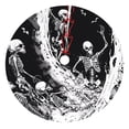 thumbnail image 1 of Sikiie Skeleton Wave Artwork 30-48 inches {designName} Print Christmas Tree Skirt Snowman Xmas Tree Skirt with Edge Christmas Decorations for Holiday Party-30", 1 of 7