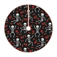 thumbnail image 1 of Sikiie Skeleton with Roses Nativity Christmas Tree Skirt, Jesus Christian Winter Holiday Tree Mat Decoration(30-48IN)36", 1 of 6