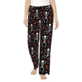 thumbnail image 1 of Sikiie Skeleton with Roses Women’s Ultra-Soft Comfy Lounge Pants Sleepwear Comfy Lounge Pants Drawstring Sleep Bottoms with PocketsXX-Large, 1 of 6
