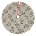 thumbnail image 1 of Sikiie Sketch Squirrels Linen 30-48 inches {designName} Print Christmas Tree Skirt Snowman Xmas Tree Skirt with Edge Christmas Decorations for Holiday Party-36", 1 of 7