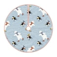 thumbnail image 1 of Sikiie Skiing penguin Bear Christmas Tree Skirt, Christmas Tree Decorations, Christmas Decor, Tree Mat Decoration(30-48IN)-30", 1 of 6