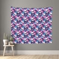 thumbnail image 1 of Sikiie Skull Flower Blue tapestry wall hanging home decor for bedrooms, living rooms, dorms 60x51in, 1 of 6