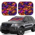 thumbnail image 1 of Sikiie Skull Print Foldable Car Windshield Sun Visor, Car Window Sunshade Suitable for Sedan, SUV and Truck Car Accessories-Small, 1 of 6