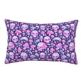 thumbnail image 1 of Sikiie Skull Rainbow Mushroom Print Plush Pillow Cover, Wrinkle-proof and Stain-resistant Pillow Protector without Pillow Core, Home Decoration-14"x20", 1 of 6