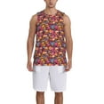 thumbnail image 1 of Sikiie Skull blue daisy flower Basketball Jersey Reversible Men's Mesh Athletic Sports Shirts Training Practice S-4XLLarge, 1 of 6