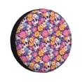 thumbnail image 1 of Sikiie Skull daisy flower PVC Leather Spare Tire Wheel Cover Spare Tire Cover, for Car Truck SUV Camper Trailer Universal Fit(14-17in)-17 inch, 1 of 6
