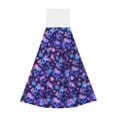 thumbnail image 1 of Sikiie Skull daisy purple Hand Towel with Loop Hanging Towel Absorbent Tie Towels for Kitchen Tea Bar Bathroom Decor, 1 of 7