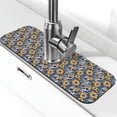 thumbnail image 1 of Sikiie Skull daisy yellow blue Splash Guard for Sink Faucet-1 PC Super Absorbent Fast Drying Mat Sink Gadgets-Splash Guard for Kitchen, Sink Mat, 1 of 7