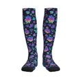 thumbnail image 1 of Sikiie Skull flower cute 1 Pairs Compression Socks for Men and Women 15-20 mmHg Running Support Socks, 1 of 7