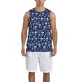 thumbnail image 1 of Sikiie Skull purple flower Basketball Jersey Reversible Men's Mesh Athletic Sports Shirts Training Practice S-4XL3X-Large, 1 of 6