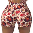 thumbnail image 1 of Sikiie Skull rock record music heart Print Workout Shorts Women Scrunch Butt Gym Shorts Seamless High Waist Tummy Control Yoga Biker Athletic Shorts, 1 of 5