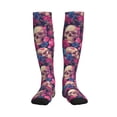 thumbnail image 1 of Sikiie Skull rose blue flower 1 Pairs Compression Socks for Men and Women 15-20 mmHg Running Support Socks, 1 of 7