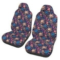 thumbnail image 1 of Sikiie Skull starry sky flower Car Seat Protector 2 Pack Car Seat Cushion Mat, Car Seat Covers for SUV, Truck, Van, 1 of 7