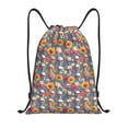 thumbnail image 1 of Sikiie Skull sunflower daisy Drawstring Backpack Drawstring Bags, Draw String Back Bag for Sports, Gym, Travel, Swimming, Beach-Small, 1 of 6