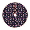 thumbnail image 1 of Sikiie Skulls In Floral Christmas Tree Skirt, Christmas Tree Decorations, Christmas Decor, Tree Mat Decoration(30-48IN)-36", 1 of 6